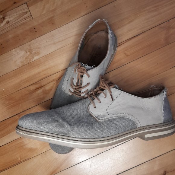 Lightweight canvas derby shoes - Picture 3 of 4